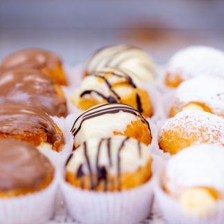 Mini Chocohazelnut Doughnuts